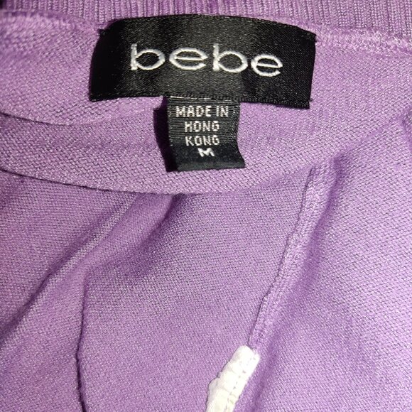 bebe | short sleeve knit top | Size Medium - Picture 12 of 16